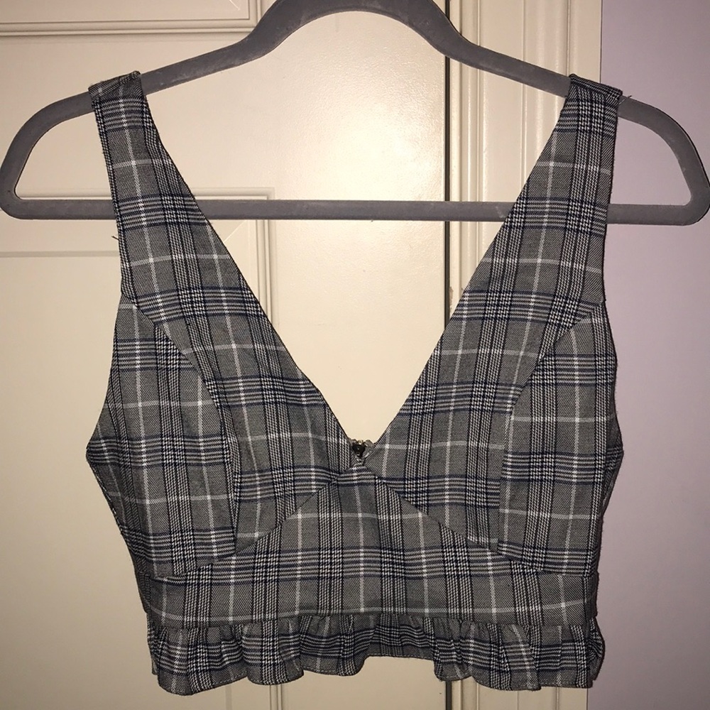 Plaid Crop Top